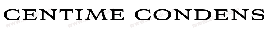 centime condensed bo字体转换